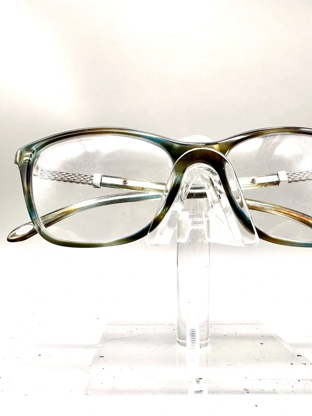 Tiffany & Co TF 2116-B Teal Tortoise Silver Chain Eyeglasses 53-16-140 Italy